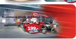 MID Hobby F1-pitstop og pitcrew med Ferrari-bil, DKK 199 tilbud