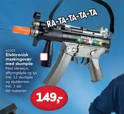 MID Hobby Elektronisk maskingevær med skumpile, DKK 149 tilbud