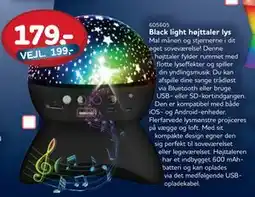 MID Hobby Black light højttaler lys, DKK 179 tilbud