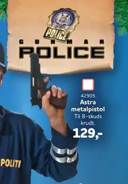 MID Hobby Astra metalpistol, DKK 129 tilbud