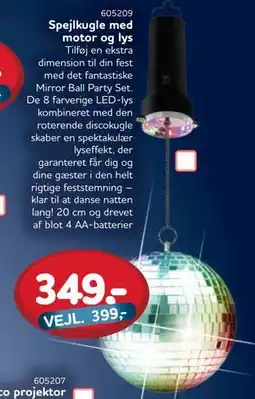 MID Hobby Spejlkugle med motor og lys, DKK 349 tilbud