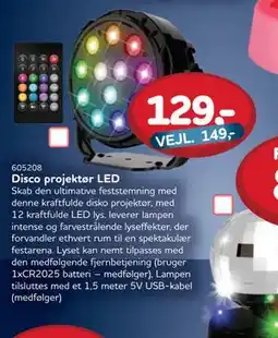 MID Hobby Disco projektør LED, DKK 129 tilbud