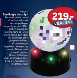 MID Hobby Spejlkugle disco lys, DKK 219 tilbud