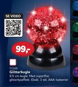 MID Hobby Glitterkugle, DKK 99 tilbud
