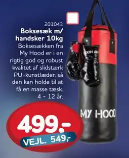 MID Hobby Boksesæk m/ handsker 10kg, DKK 499 tilbud