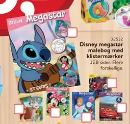 MID Hobby Disney megastar malebog med klistermærker, DKK 49 tilbud