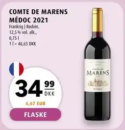 Scandinavian Park COMTE DE MARENS MÉDOC 2021, DKK 34.99 tilbud