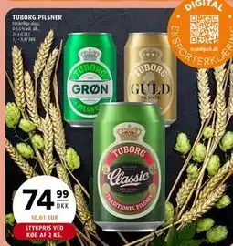 Scandinavian Park TUBORG PILSNER, DKK 74.99 tilbud