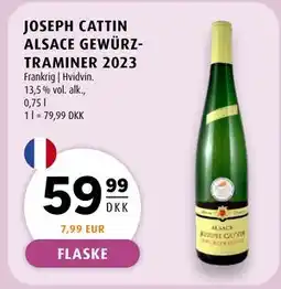 Scandinavian Park JOSEPH CATTIN ALSACE GEWÜRZTRAMINER 2023, DKK 59.99 tilbud