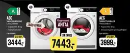Skousen AEG VASKEMASKINE LR732G86W + AEG TØRRETUMBLER TR832W84G, DKK 7443 tilbud