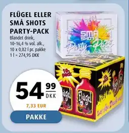 Scandinavian Park FLÜGEL ELLER SMÅ SHOTS PARTY-PACK, DKK 54.99 tilbud