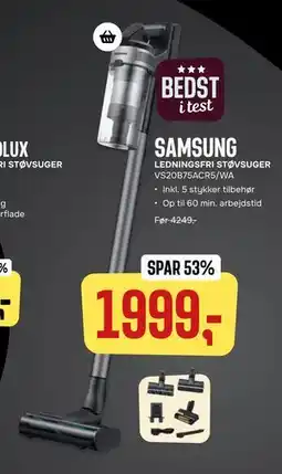 Skousen LEDNINGSFRI STØVSUGER, DKK 1999 tilbud