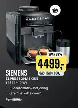 Skousen ESPRESSOMASKINE, DKK 4499 tilbud