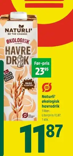 Coop 365 Naturli' økologisk havredrik tilbud