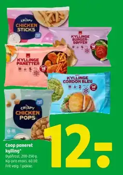 Coop 365 Coop paneret kylling tilbud