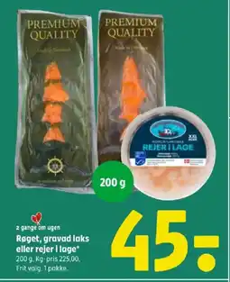 Coop 365 Røget, gravad laks eller rejer i lage tilbud