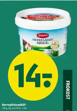 Coop 365 Herregårdsrødkål tilbud