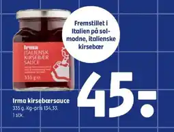 Coop 365 Irma kirsebærsauce tilbud