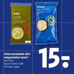 Coop 365 Irma remoulade eller mayonnaise i pose tilbud
