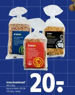 Coop 365 Irma knækbrød tilbud