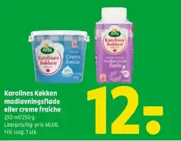 Coop 365 Karolines Køkken madlavningsfløde eller creme fraiche tilbud