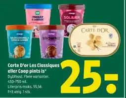 Coop 365 Carte D'or Les Classiques eller Coop pints is tilbud