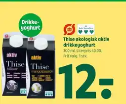 Coop 365 Thise økologisk aktiv drikkeyoghurt tilbud