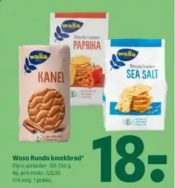 Coop 365 Wasa Runda knækbrød tilbud