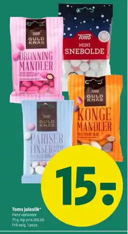 Coop 365 Toms juleslik tilbud