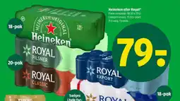 Coop 365 Heineken eller Royal tilbud