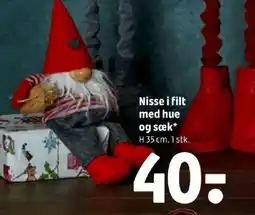 Coop 365 Nisse i filt med hue og sæk tilbud
