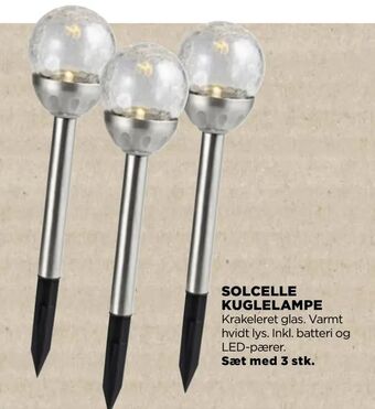 jem & fix Solcelle kuglelampe tilbud