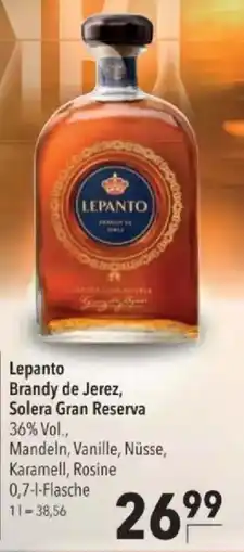 Citti LEPANTO Brandy de jerez, solera gran reserva tilbud