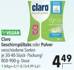 Citti CLARO Geschirrspültabs oder pulver tilbud