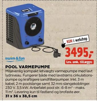 jem & fix Pool varmepumpe tilbud