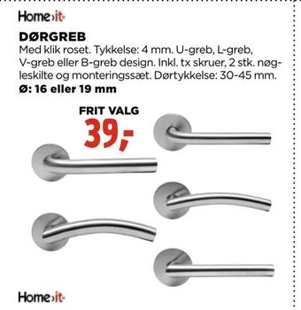 jem & fix Dørgreb tilbud