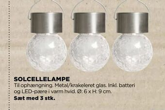 Solcellelampe