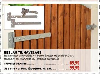 jem & fix Beslag til havelåge tilbud