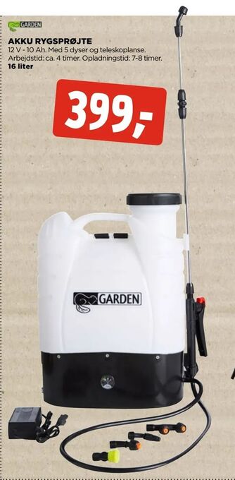 jem & fix Akku rygsprøjte tilbud