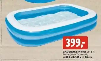 Badebassin 1161 liter