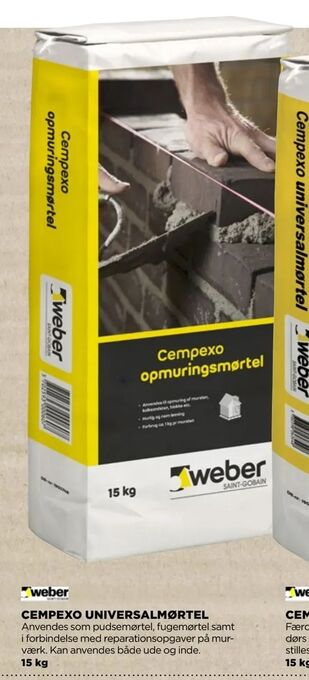 jem & fix Cempexo universalmørtel tilbud