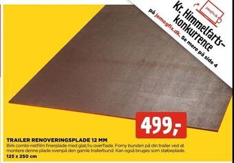 jem & fix Trailer renoveringsplade 12 mm tilbud