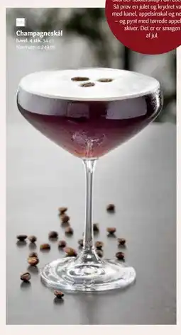 Kop & Kande Champagneskål, DKK 249.95 tilbud