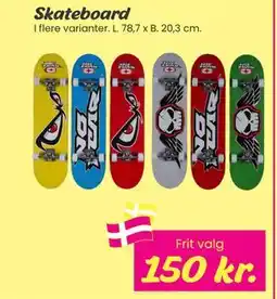 Hi five Skateboard, DKK 150 tilbud