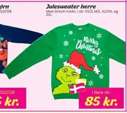 Hi five Julesweater herre, DKK 85 tilbud