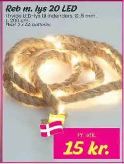 Hi five Reb m. lys 20 LED, DKK 15 tilbud