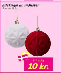 Hi five Julekugle m. monster, DKK 10 tilbud