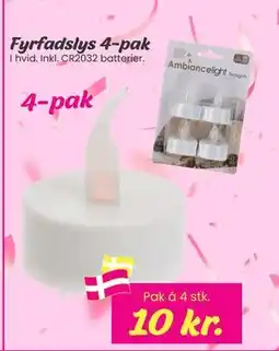 Hi five Fyrfadslys 4-pak, DKK 10 tilbud