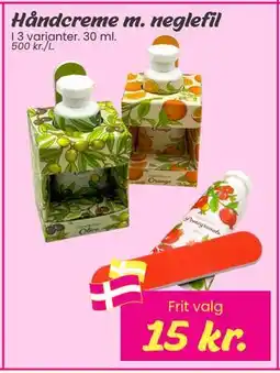 Hi five Håndcreme m. neglefil, DKK 15 tilbud