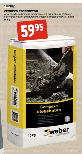 jem & fix Cempexo støbebeton tilbud
